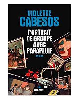 Portrait de groupe avec parapluie - Violette Cabesos