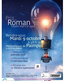 Le classement de l'édition nationale du Prix du Roman Cezam 2018