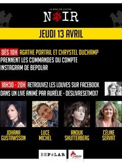 Live avec Johana Gustawsson, Luce Michel, Anouk Shutterberg et Celine Servat