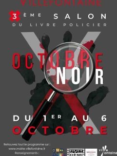 Salon du livre policier Octobre noir - 1 au 6 Octobre