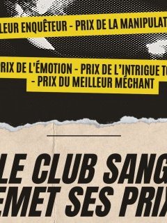 Le club sang remet ses prix pour les meilleurs romans 2025 !