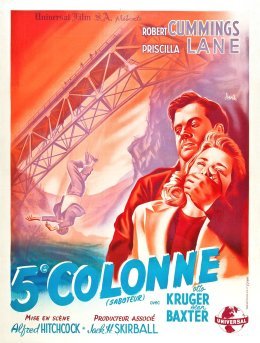 Alfred Hitchcock - CINQUIÈME COLONNE (Saboteur, 1942)