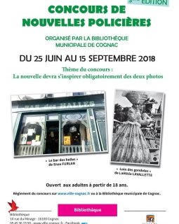 3ème éditions du concours de nouvelles policières de Cognac