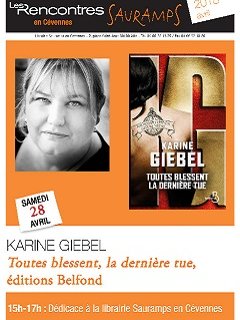 Dédicace de Karine Giebel le 28 avril 2018