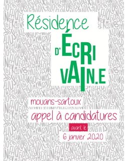 Polar et écriture - La résidence d'écrivain.e de Mouans-Sartoux réouvrent ses portes en 2020