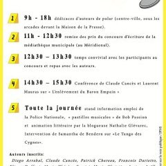 Festival de Fleurance : Polar et histoires de Police