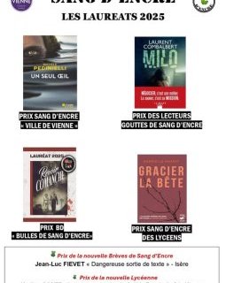 Les résultats du prix Sang d'Encre 2025.