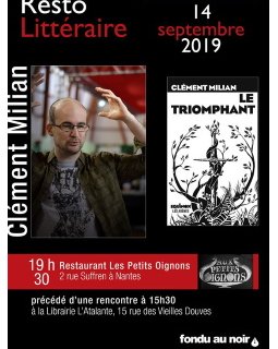 Rencontre et repas avec Clément Milian - 14 septembre