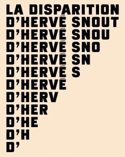 La Disparition d'Hervé Snout -Olivier Bordaçarre
