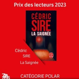 Cédric Sire reçoit le Prix des lecteurs 2023 du Livre de Poche