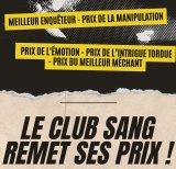 Le club sang remet ses prix pour les meilleurs romans 2025 !
