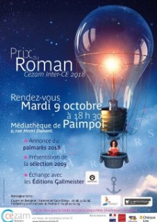 Le classement de l'édition nationale du Prix du Roman Cezam 2018