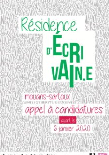 Polar et écriture - La résidence d'écrivain.e de Mouans-Sartoux réouvrent ses portes en 2020