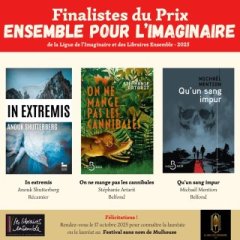 Les finalistes du prix Ensemble pour l'imaginaire ! 