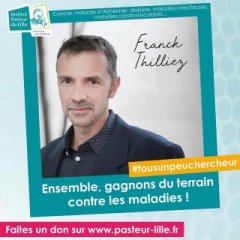 Franck Thilliez s'engage pour l'Institut Pasteur de Lille