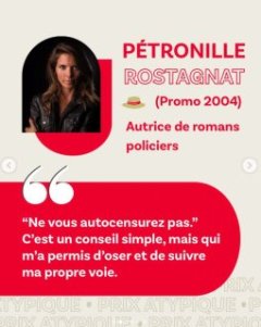 Pétronille Rostagnat nominée au Prix Atypique des ESSCA Awards 2026.
